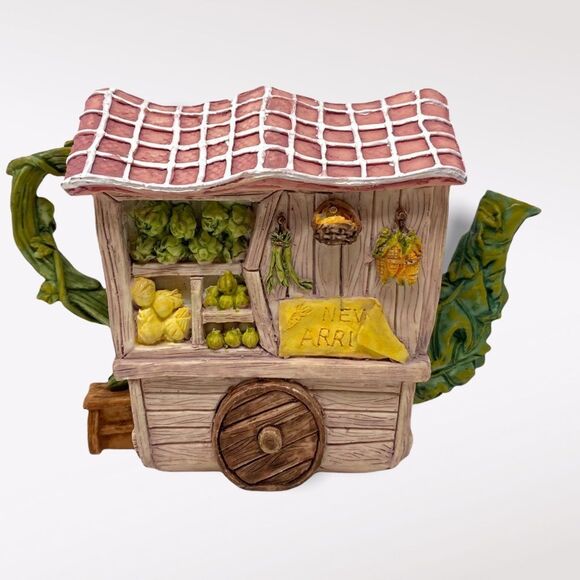 Vintage | Ceramic Vegetable Teapot Decor (SC) - Picture 4 of 9